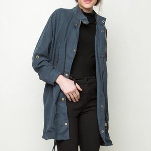 Brandy Melville Navy Blue Janie‎ Anorak Jacket